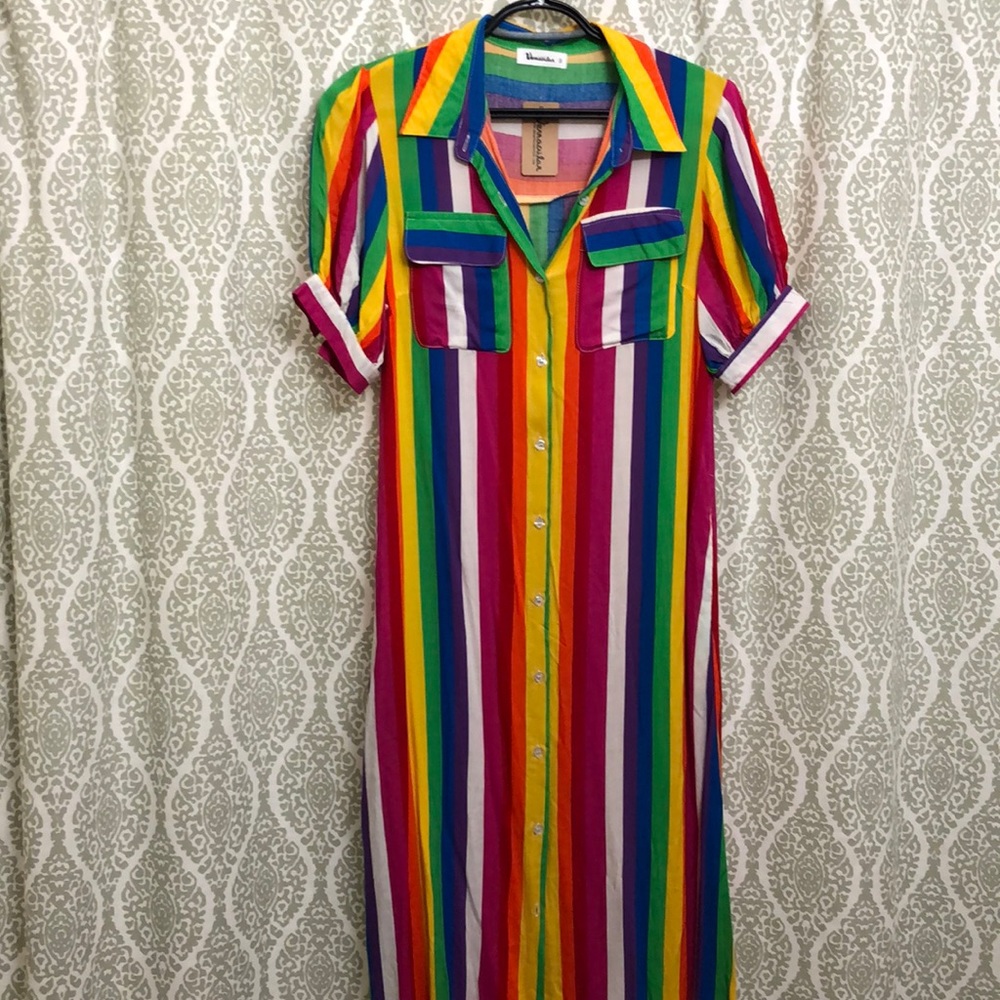 Rainbow maxi dress